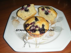 muffins, slatki dorucak, americki dorucak, americki kolac, borovnice, slatkis sa borovnoicama, sveze borovnice,